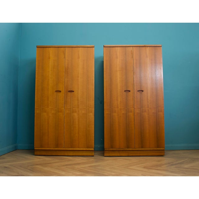 Mid-Century Modern Mid-Century Modern Walnut Wardrobe from Uniflex, 1960s For Sale - Image 3 of 11