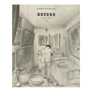 1976 Fernando Botero Claude Bernard Gallery Exhibition Poster For Sale