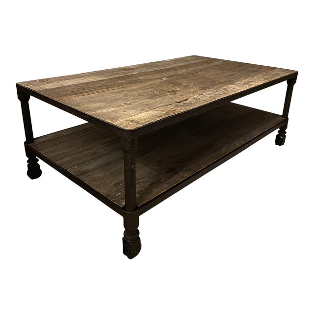Industrial Restoration Hardware Dutch Coffee Table Chairish