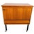 Danish design rolling bar cabinet in teak from the 1960s/70s, featuring black steel legs and wheels. Ideal as a bar...