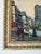 Wood Vintage Parisian Street Scene Impressionist Oil on Masonite Board – Framed For Sale - Image 7 of 11