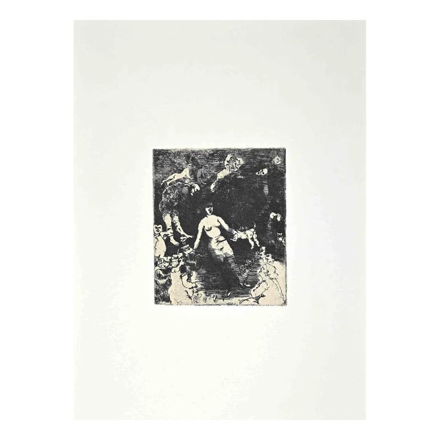Franco Gentilini, Figures, Offset Print, 1970s For Sale