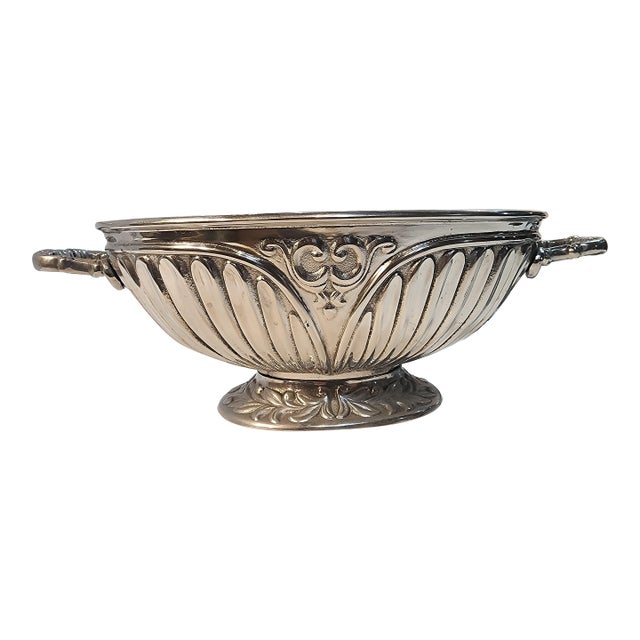 Lenox Metal Soup Tureen With Lid and Spoon For Sale