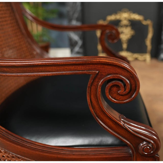 From Niagara Furniture a PAIR Theodore Alexander Barrel Back Chairs in excellent original condition. These chairs appear...