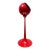 Vintage Red Space Age Floor Lamp / Pedestal Ashtray Combo Mid-Century For Sale