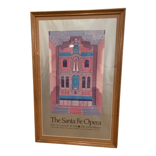 1981 Santa Fe Opera Poster, Framed For Sale