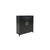 Wood Black Lacquer Zodiac Moon Face Hardware Credenza Storage Cabinet For Sale - Image 7 of 8