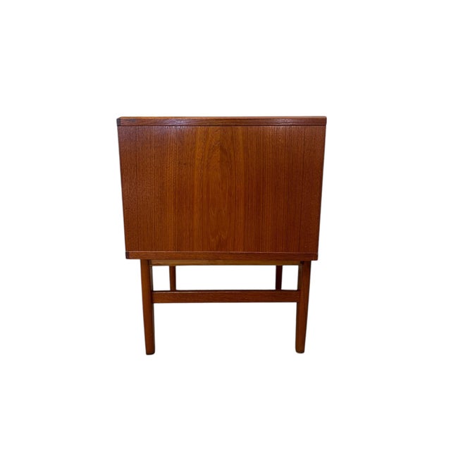Mid-Century Modern 1970s Mid-Century Modern Danish Teak Nightstand With Drawer, Made in Denmark For Sale - Image 3 of 7