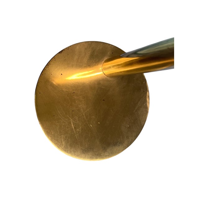 Mid 20th Century Attributed Leon Rosen Pace Solid Brass Glass Side Table For Sale - Image 15 of 15