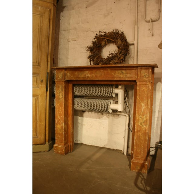 Antique Wood Fireplace Mantle, 1850s For Sale - Image 10 of 18