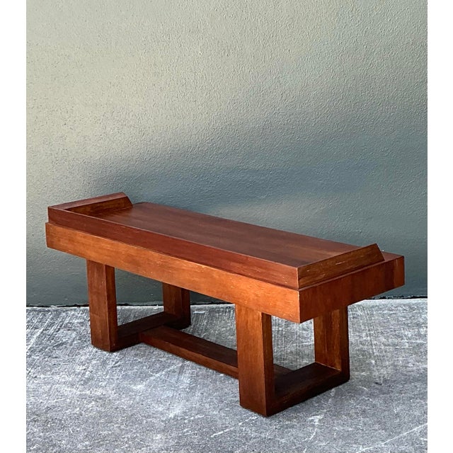 Vintage Plank Wood Coffee Table For Sale - Image 10 of 12