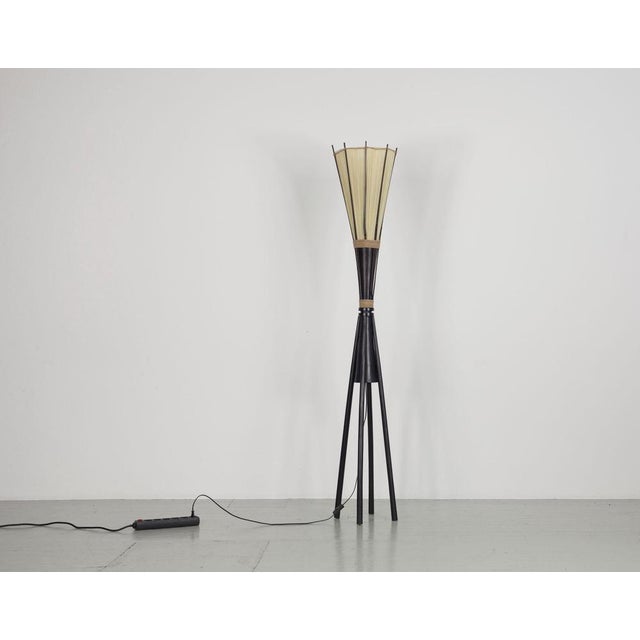 Vintage 4-Legged Floor Lamp, 1950s For Sale - Image 4 of 15