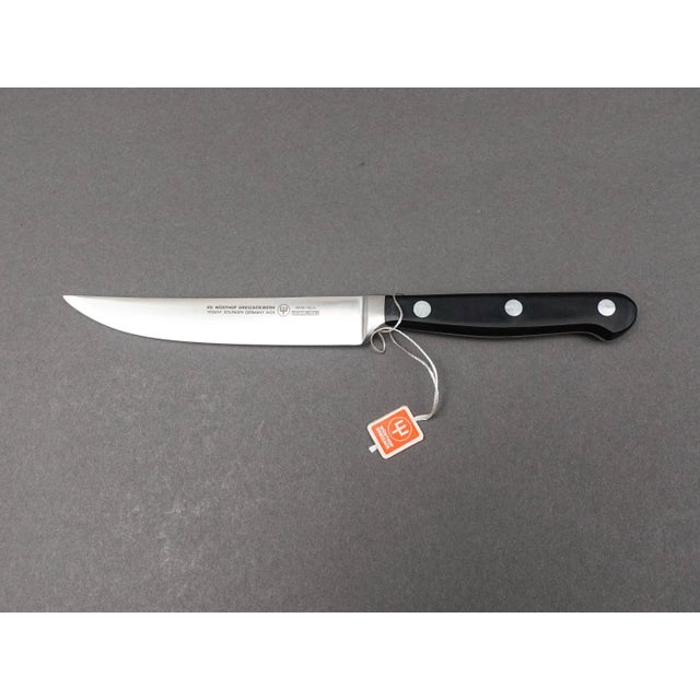 Wusthof Soligen Germany 4068/12cm X50 Cr Mo V15 Classic Steak Knives Set of 6 For Sale In Miami - Image 6 of 6