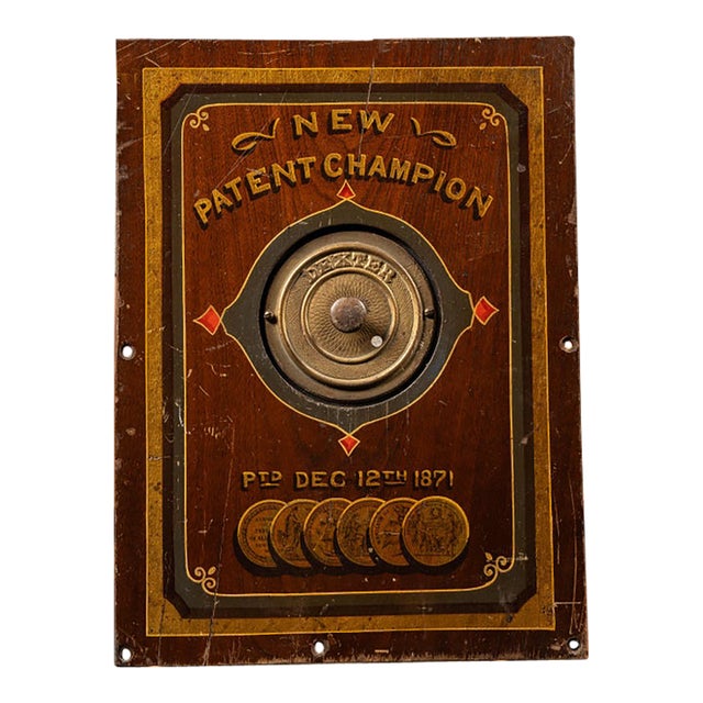 1870s Herring and Co Dexter Combination Safe Panel For Sale