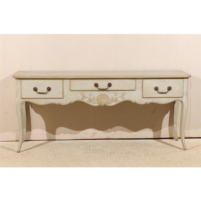A French Louis XV Inspired Console Table For Sale - Image 4 of 9