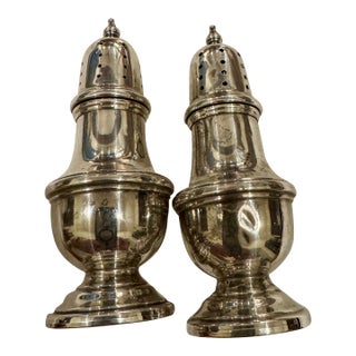 Antique Revere Sterling Salt & Pepper Shakers For Sale