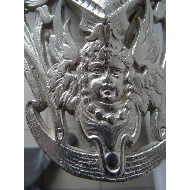 Metal German Silver Plated Table For Sale - Image 7 of 10