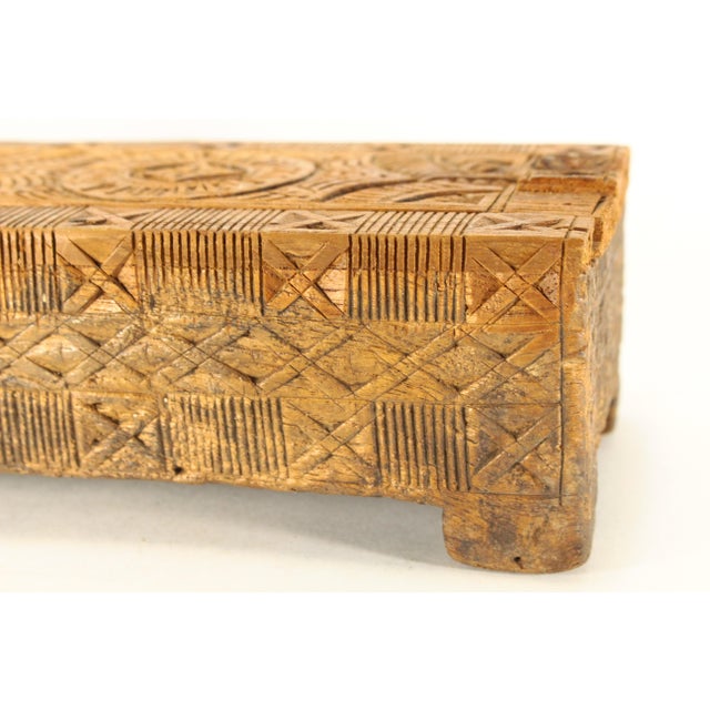 19th / 20th Century Chip Carved Wooden Betel Nut Box, Indonesia For Sale In Houston - Image 6 of 12