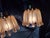 Mid-Century Modern Mid-Century Modern Pendant Lights in Brass and Amber-Colored Frosted Glass from Doria, Set of 3 For Sale - Image 3 of 15
