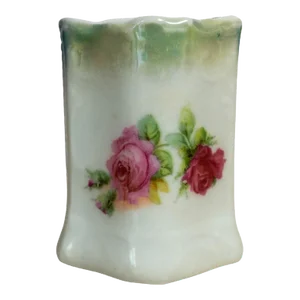 Late 19th Century Porcelain Match Striker With Floral Motif
