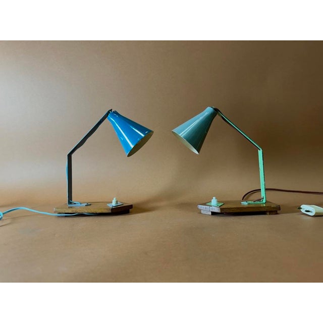 Brutalist Table Lamps, France, 1950s, Set of 2 For Sale - Image 3 of 10