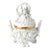 Antique Belgian Porcelain Covered Centerpiece /Mermaid, Dolphin and Shell Motifs For Sale