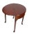 George II Mahogany Triple Top Demilune Games Table For Sale - Image 12 of 12