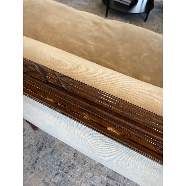 Wood Vintage Louis XVI Style Sofa For Sale - Image 7 of 8