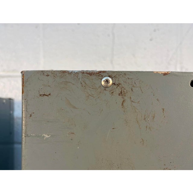 Late 20th Century Pair of Two Tall Industrial Lockers For Sale - Image 15 of 15
