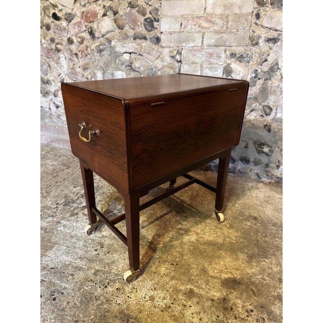 Vintage Danish Sewing Table, 1950s For Sale - Image 10 of 18