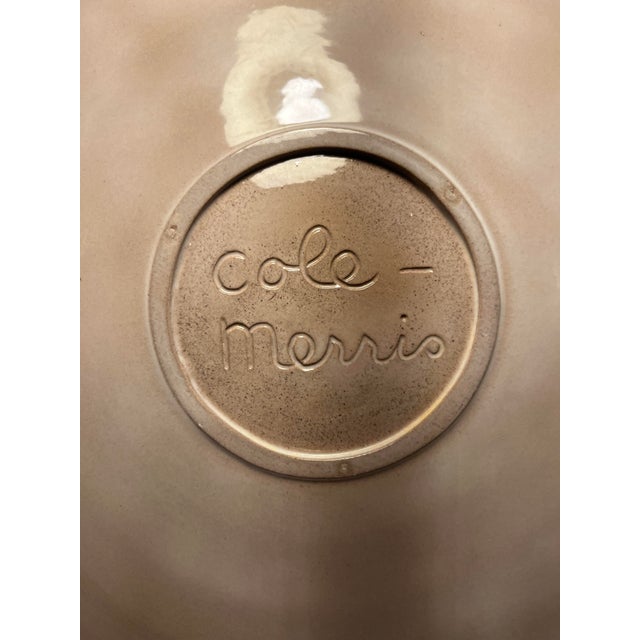 Ceramic Mid-Century Modern Cole Merris California Art Pottery Hand Painted Platter For Sale - Image 7 of 9