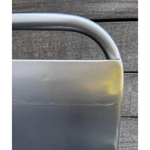 Silver 1970s Industrial Age High Back Swivel Medical Chair For Sale - Image 8 of 13