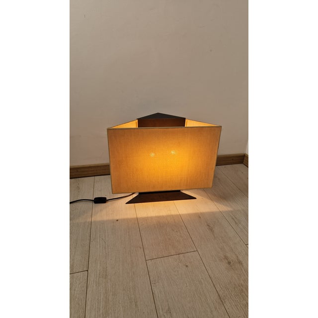Vintage Accademia Table Lamp in Metal and Canvas by Cini Boeri for Artemide, 1970s For Sale - Image 9 of 18