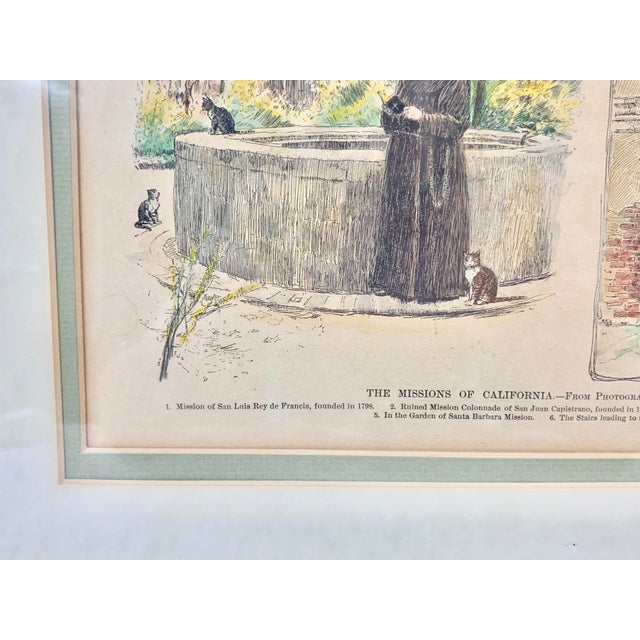 White Vintage Missions of California Print For Sale - Image 8 of 11