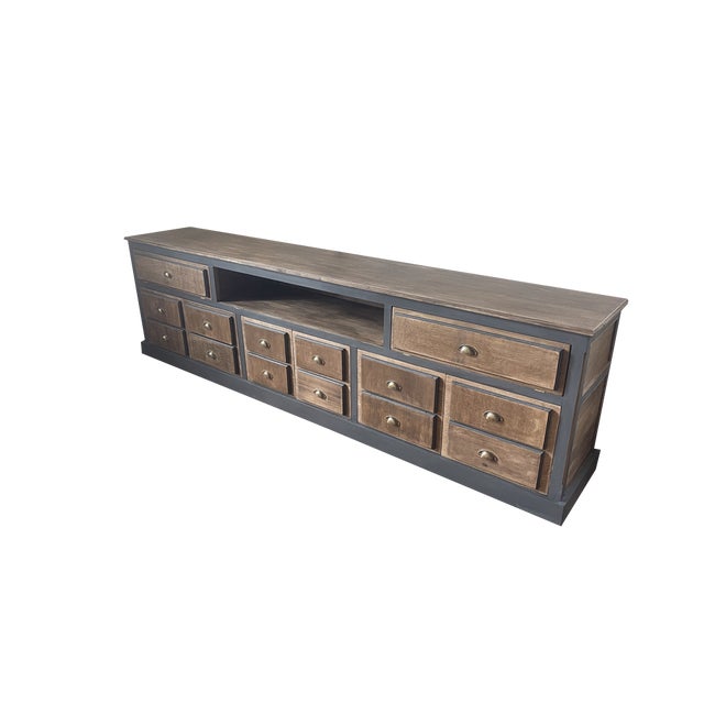 Vintage Counter in Wood, 1960s For Sale