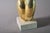 Beige Abstract Brass Musician Sculpture on Travertine Base, 1980s For Sale - Image 8 of 11