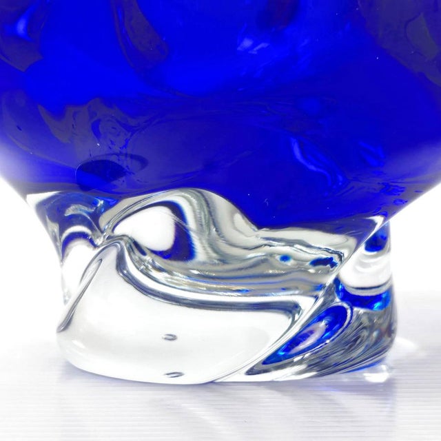 Vintage Blue Murano Glass Ashtray, 1960s For Sale - Image 10 of 12