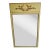 Mid 20th Century Continental Partial Gilt and Green Painted and Decorated Frame Mirror For Sale