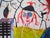 Modern Paul Kostabi, Woman with Pink Hair, Giclée Print For Sale - Image 3 of 6