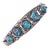 Vintage Navajo Sterling and nugget turquoise bracelet For Sale