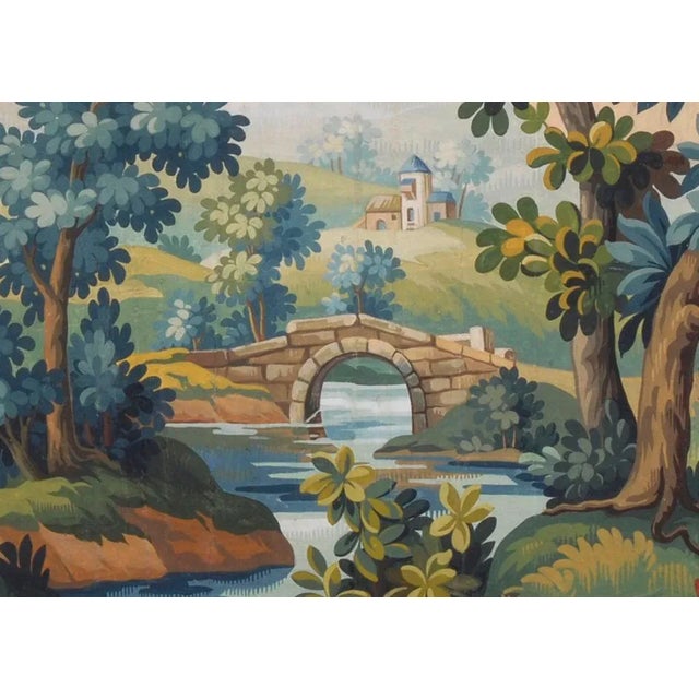 French Aubusson Tapestry Cartoon For Sale - Image 4 of 6