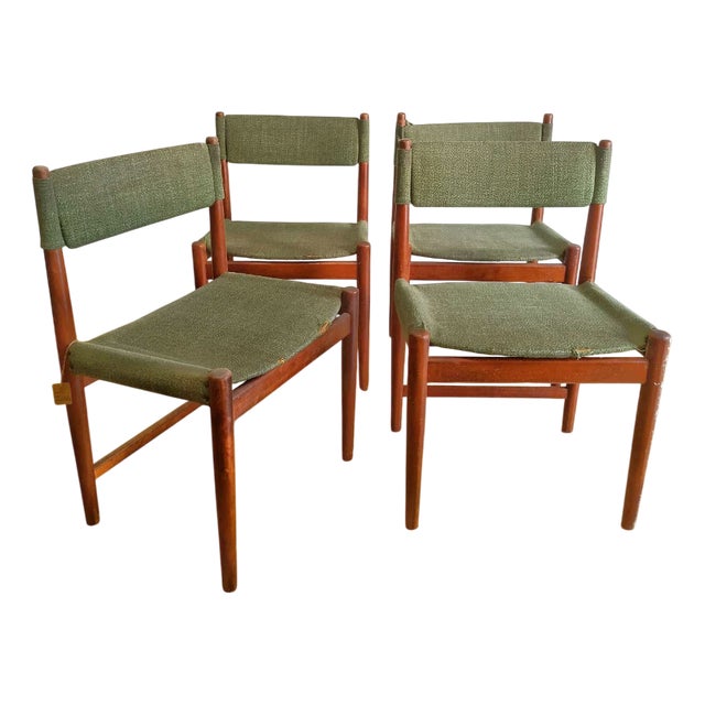 Danish Dining Chairs by Kurt Østervig for Sibast, 1960s, Set of 4 For Sale