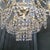 Vintage Brass & Crystal Wedding Cake Chandelier – Waterfall Tiered 5-Light Regency Pendant For Sale - Image 11 of 14
