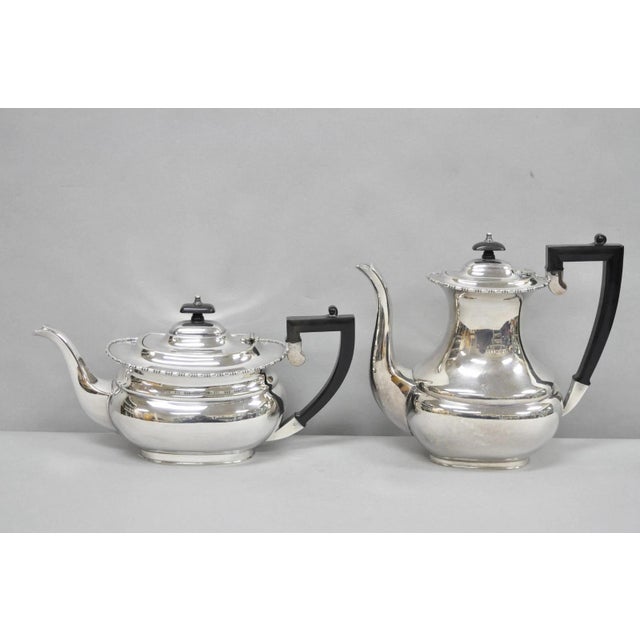 Antique William Adams WA English Sheffield Victorian Silver Plated Tea Set - 5 Pcs. Set includes (1) Teapot, (1) Coffee...