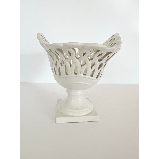Italian Porcelain Lace Vessel For Sale In New York - Image 6 of 8