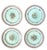 This product is a set of eight vintage Adams England Calyx Ware Carolynn salad plates, featuring a classic white stoneware...