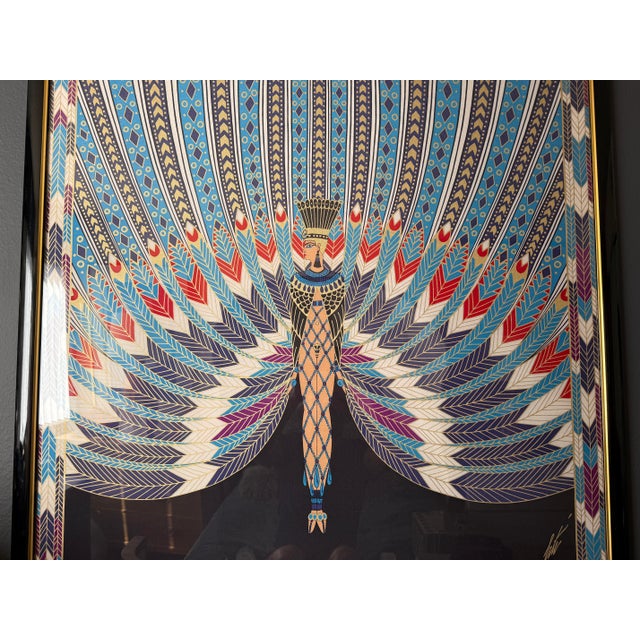 1980s Erte Screepprint, Framed For Sale In Los Angeles - Image 6 of 9
