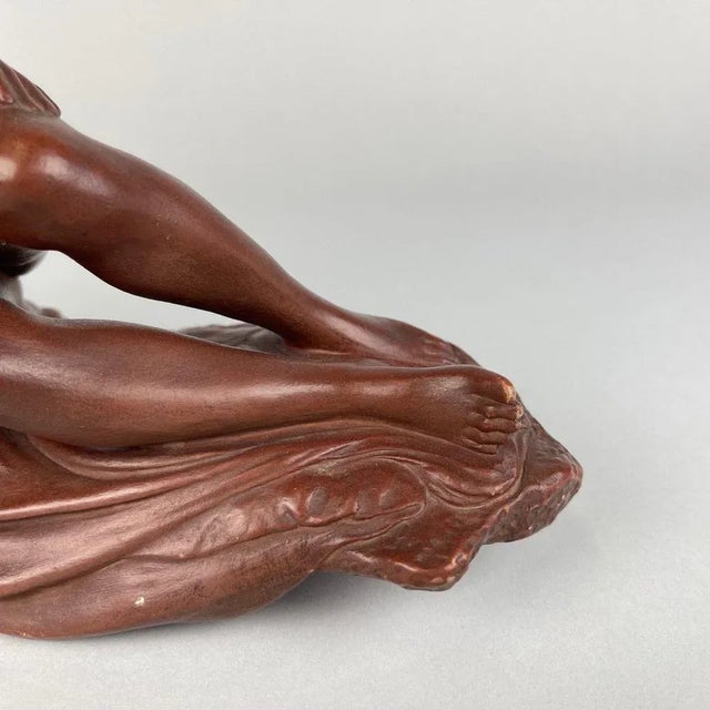 Ceramic Vintage Terracotta Statue by Josef Vanča, 1960s For Sale - Image 7 of 8