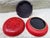 Antique Chinese 6” Carved Peony Cinnabar & Brass Lacquer Box in Mint Condition For Sale In Los Angeles - Image 6 of 7