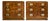1970s Campaign Burl Wood Chests by Hickory Furniture - A Pair For Sale